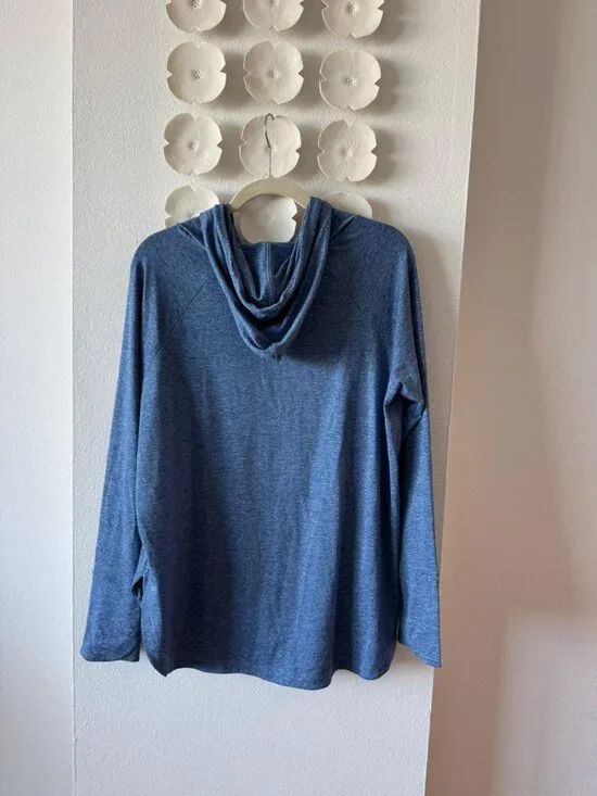 Athleta Blue Lightweight Hoodie – Size XL - Picture 4 of 7